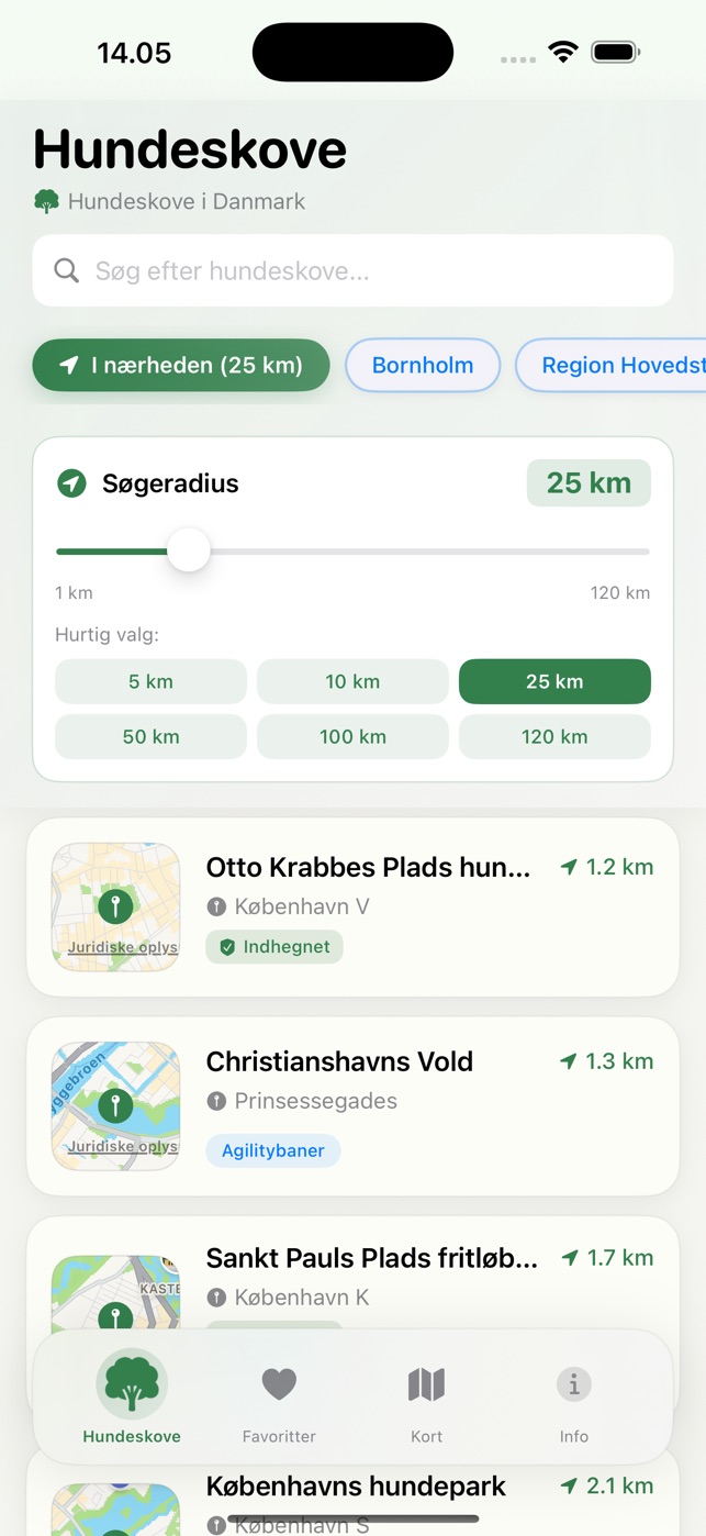 Danske Hundeskove sk&aelig;rmbillede 1