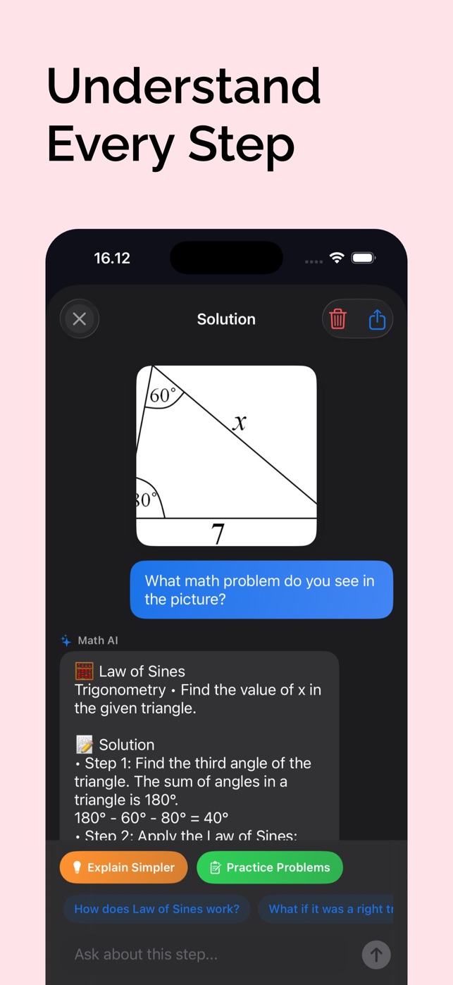 Math Solver sk&aelig;rmbillede 3