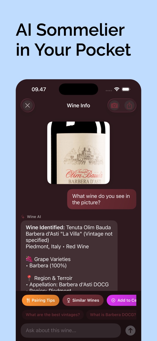 Vino AI sk&aelig;rmbillede 3